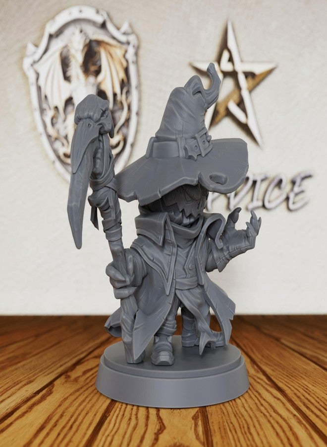 AUSPDICE TTRPG Minis for Fantasy Role Playing & Tabletop RPG Game - 28mm Scale Miniature Figure for Dungeon Masters & Miniature Game, Humanoid RPG Accessory - Pumpkin Demon (AS239) - Image 2